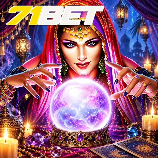 71BET — ilustração de uma adivinha com bola de cristal