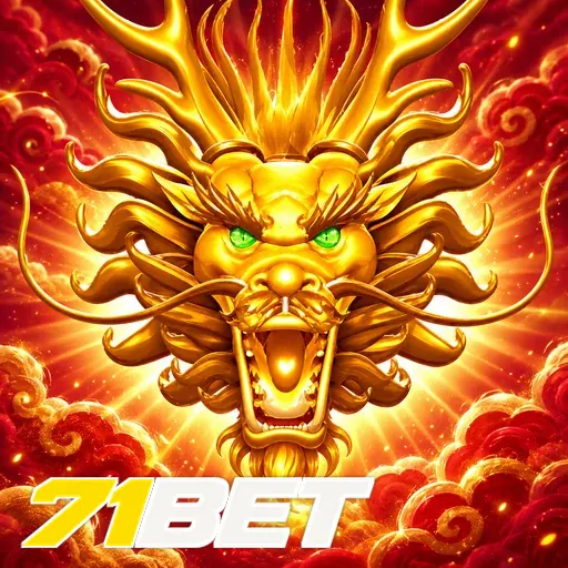 71BET — ilustração de um dragão dourado
