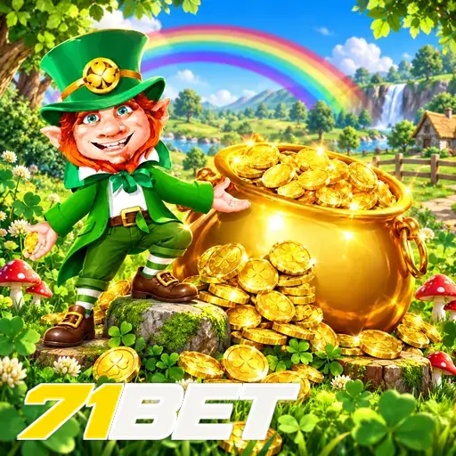 71BET — ilustração de um duende com moedas de ouro