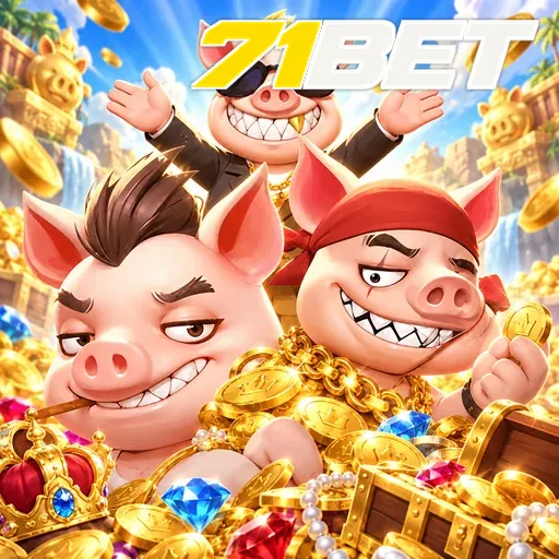 71BET — ilustração de porcos cartunescos