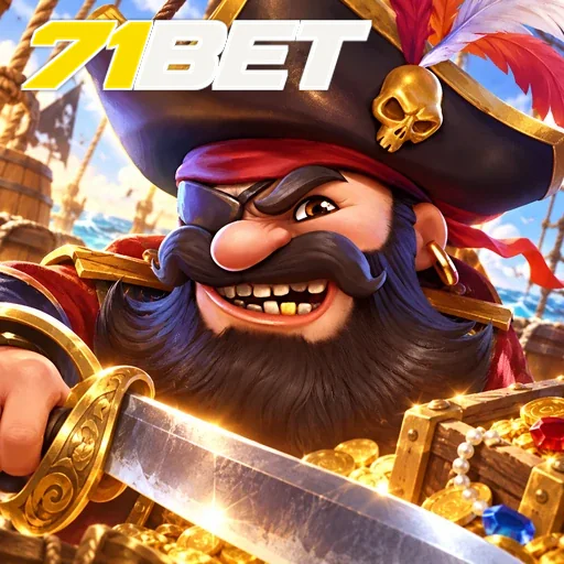 71BET — ilustração de um rei pirata com espada