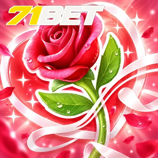71BET — ilustração de uma rosa cor-de-rosa